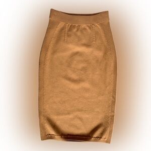 Naked Cashmere Pencil Skirt Beige NWT Viscose Blend